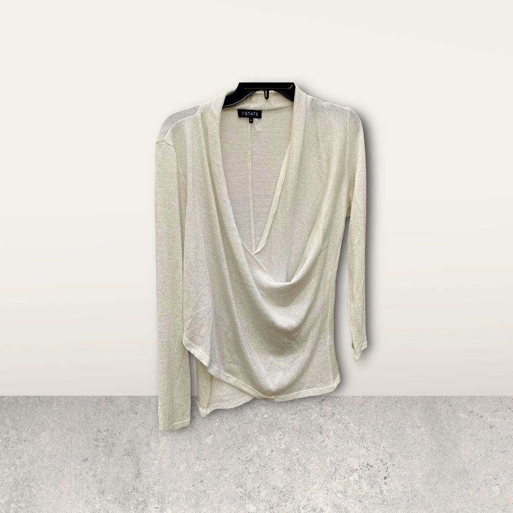 1 State Criss Cross Sparkle Top Sz Large NWT